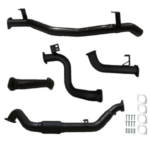 Toyota Landcruiser Exhaust 78 Series V8 Troopy 3" Inch Turbo Back No Cat With Pipe