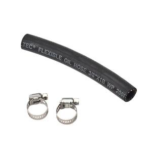 3/8" Oil Resistant NBR Rubber Hose with Clamps
