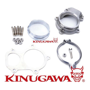 Kinugawa Ball Bearing Turbocharger 4" Anti-Surge GTX3576R Gen II 2 T3 5-Bolts Low Mount w/ V-band Adapter for Ford XR6 BA BF FG GFX