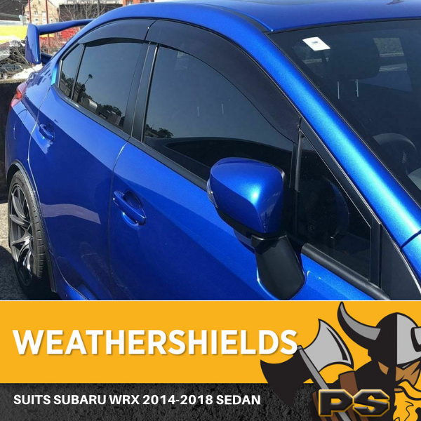 Weathershields Window Visors Weather Shields fit Subaru WRX 2014-2018 STI SD