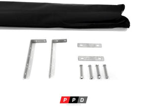 PPD WATERPROOF SIDE AWNING - INCL MOUNTING KIT TO SUIT ALL 4X4 - HEAVY DUTY 420D FABRIC