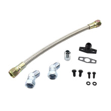 Load image into Gallery viewer, Braided Turbo Oil Drain Hose Kit Garrett G-Series G25 G30 G35
