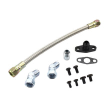 Load image into Gallery viewer, Braided Turbo Oil Drain Hose Kit Garrett G-Series G40 G42 G45
