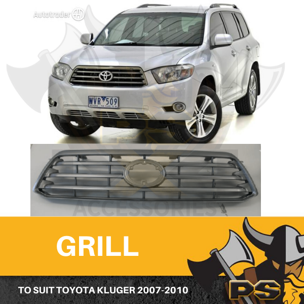 Front Bumper Grille to suit Toyota Kluger 2007-2010 front replacement