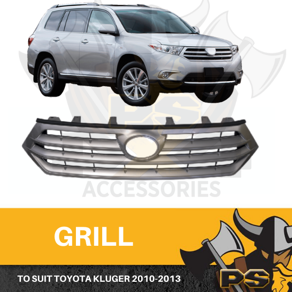 Front Bumper Grille to suit Toyota Kluger 2010-2013 front replacement