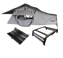 Load image into Gallery viewer, ROOF TOP TENT CAMPING PACKAGE - 2 PERSON LONG STYLE SOFT SHELL TENT CANYON OFFROAD
