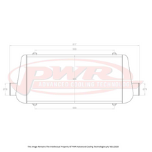 Load image into Gallery viewer, UNIVERSAL Aero2 Intercooler 600 x 300 x 81mm With 3&quot; Outlets
