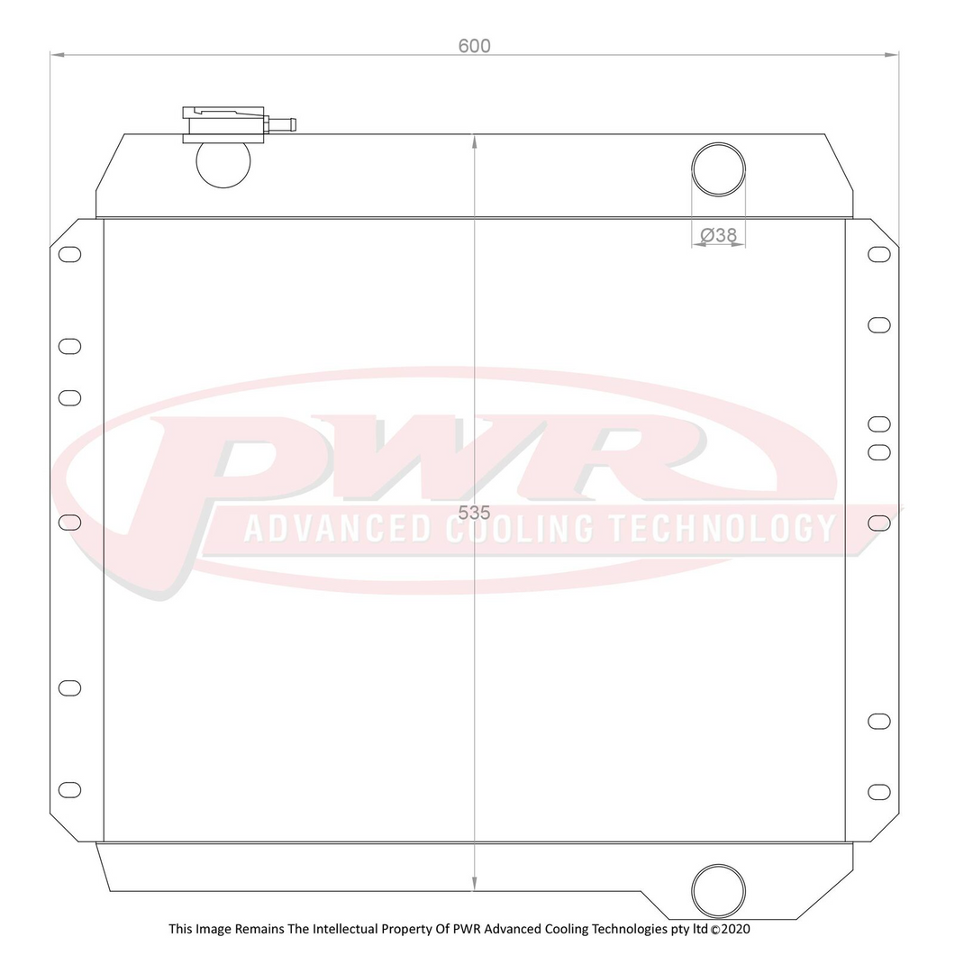 55mm Radiator (Toyota Landcruiser 40 Series 64-89)