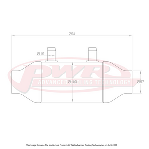 Barrel Only 4" x 6" (2.25" Outlets) Intercooler