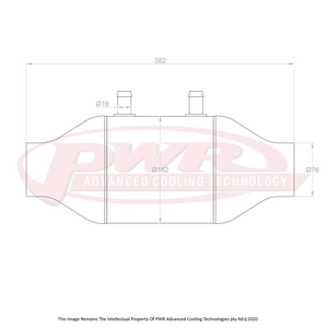 Barrel Only 6" X 6" (3" Outlets) Intercooler