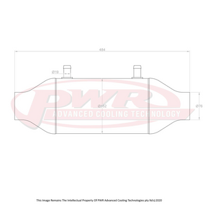 Barrel Only 6" x 10" (3" Outlets) Intercooler