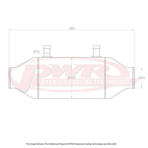 Barrel Only 5" X 8" (2.5" Outlets) Intercooler