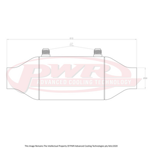 Barrel Only 8" x 12" (4" Outlets) Intercooler