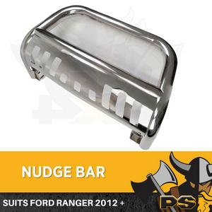 Ford Ranger 2012-2018 Nudge Bar Stainless Steel Grille Guard 3" Bullbar Chrome