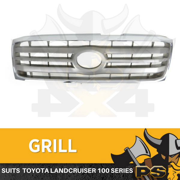 Chrome Grille to suit Toyota Landcruiser 100 Series 05-07 Replacement