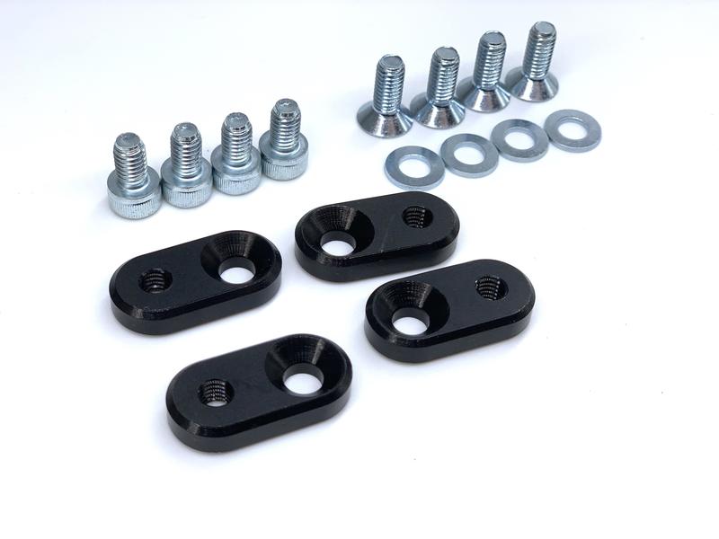 US LICENSE PLATES TO JDM ADAPTER BRACKET BILLET