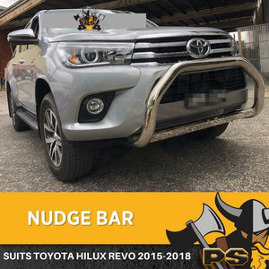 Chrome Nudge bar to suit Toyota Hiace (SLWB) 2005-2018 Brand New Front Bar