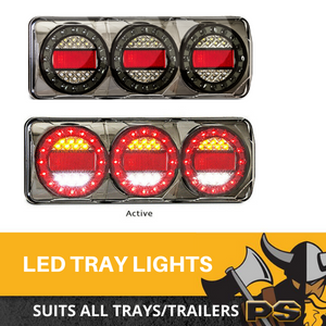 PS4X4 DARK SERIES COMBO LIGHTS 4WD TRAILER CARAVAN UTE TRAY LED AUTOLAMPS
