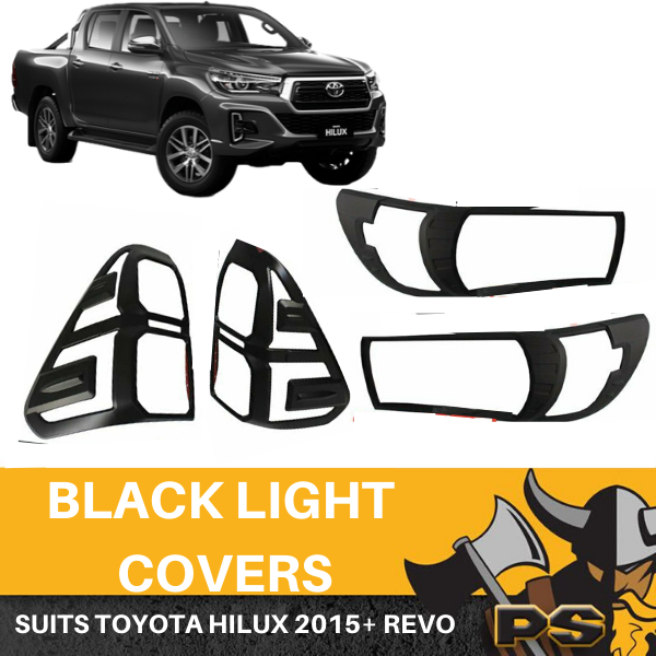 Head light and Tail light covers to suit for TOYOTA Hilux 2015-2020 SR WORKMATE