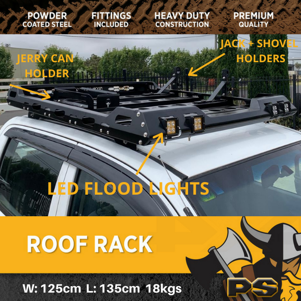 Roof Rack Roof suitable for Ute Dual Cab Toyota Hilux N70 2005 - 2015