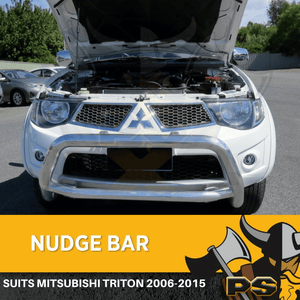3" Stainless Steel Nudge Bar to suit Mitsubishi Triton MN ML 2006-2015 OEM Bar