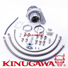 Load image into Gallery viewer, Kinugawa GTX Ball Bearing Turbocharger 3&quot; Anti-Surge GTX2863R 8cm T3 V-Band Skyline RB20 RB25DET - Kinugawa Turbo
