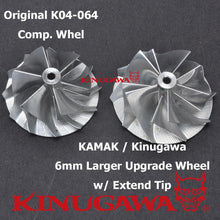 Load image into Gallery viewer, Kinugawa Upgrade Turbocharger K04-064 5304-988-0064 for AUDI S3 / Golf R 400HP 2.0T 4mm Larger
