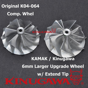 Kinugawa Upgrade Turbocharger K04-064 5304-988-0064 for AUDI S3 / Golf R 400HP 2.0T 4mm Larger