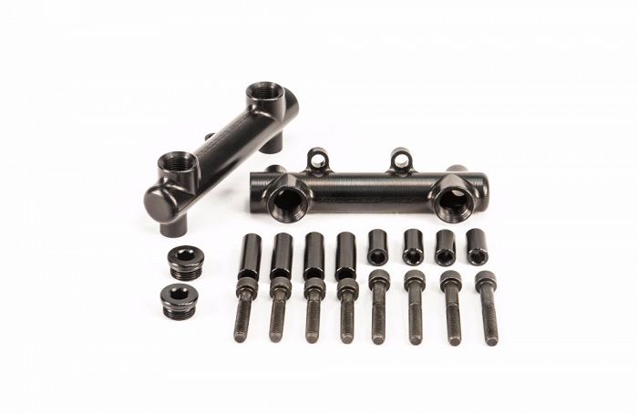 Billet Fuel Rails WRX - Black