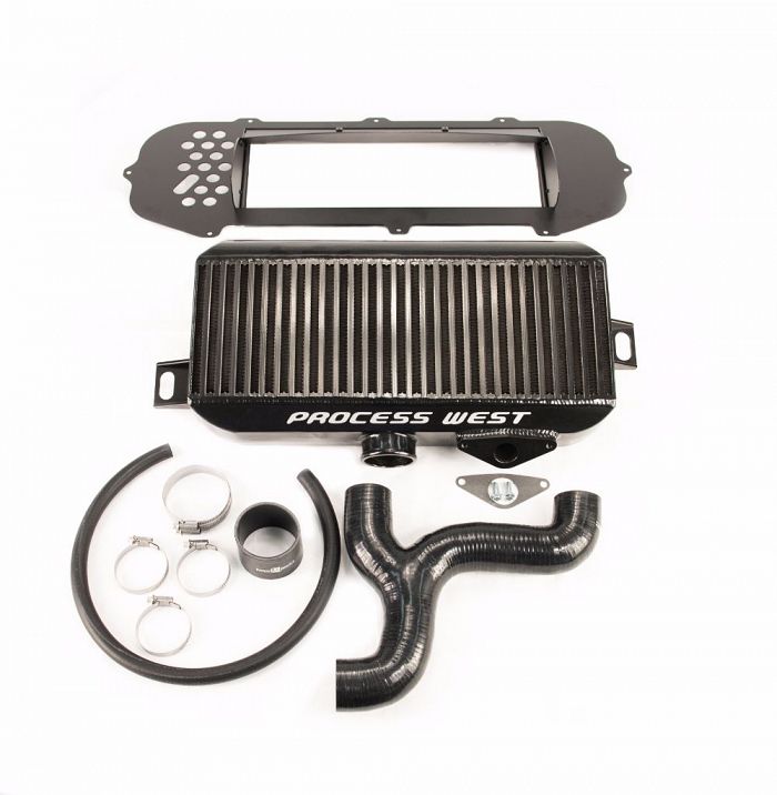 Top Mount Intercooler (suits Subaru 01-02 GD WRX/STI) - Black