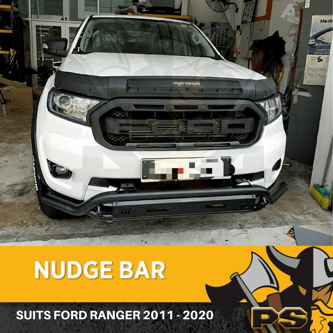 Black Nudge Bar Suitable for Ford Ranger 2011-2020 PX MK2 MK3 Matte Black