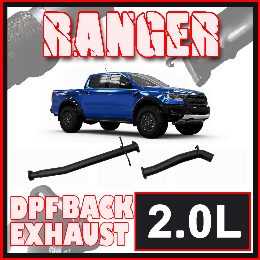 Ford Rapter 2018 Dpf Ford Ranger Raptor 2.0L DPF Model Ignite Exhaust – performanceheaven