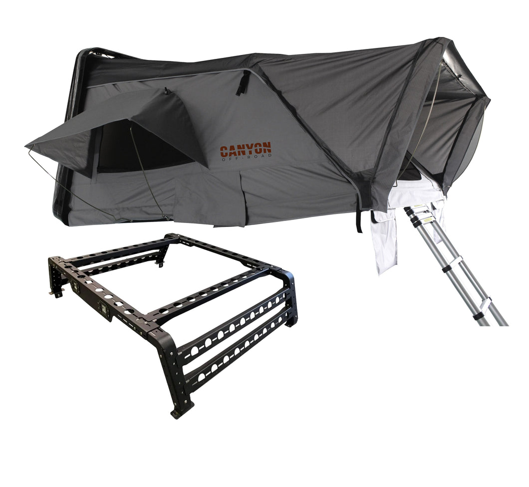 ROOF TOP TENT PACKAGE - 4 PERSON HARD SHELL TENT CANYON OFFROAD