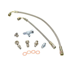 Load image into Gallery viewer, Rotated Turbo Oil Feed &amp; AVCS Line Kit Subaru Forester Legacy WRX STI Garrett GT30R GT35R
