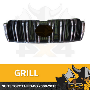 Chrome Grill to suit Toyota Prado 150 Series 2009-05/2013 Replacement