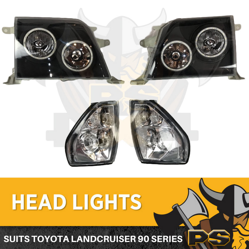 LED Head Lights, Indicator Altezza to suit Toyota PRADO 90 Series