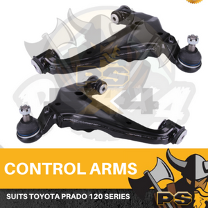 Pair Front Lower Control Arms to suit Toyota Prado 120 Series 2002-2009 LH RH