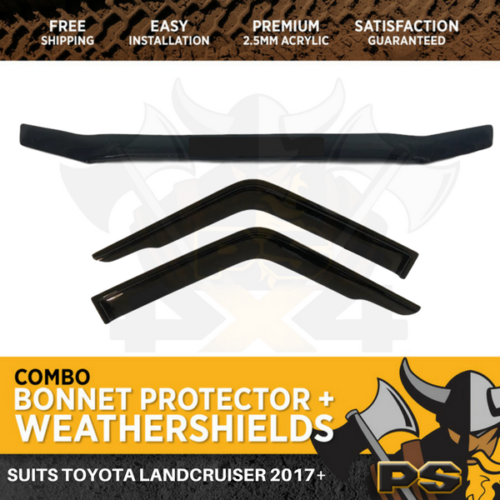 Bonnet Protector Weathershields suit Toyota Landcruiser UTE 70 76 79 Series 2017