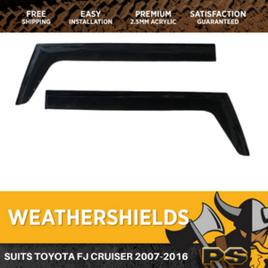 Superior Weathershields to suit Toyota FJ Cruiser 2007-2016 Window Visors