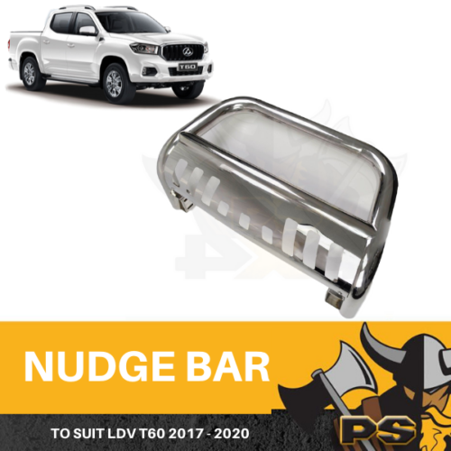 PS4X4 Nudge Bar Chrome to Suit LDV T60