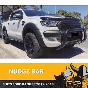 Black Nudge Bar Suitable for Ford Ranger PX MKII 2012-2018 Sensor Tech Pack