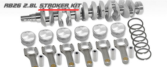 RB26 2.8L STROKER KIT (I-BEAM RODS / 86.5MM BORE)