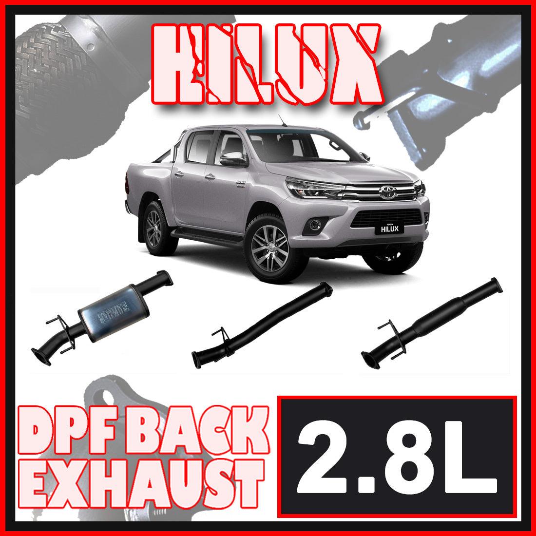 Toyota Hilux 2.8L DPF Model Ignite Exhaust performanceheaven