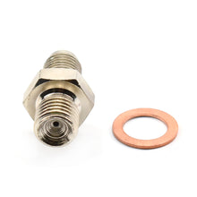 Load image into Gallery viewer, Turbo Oil Adapter Fitting Kit 4AN to M12x1.5 (1.8mm restricted port)
