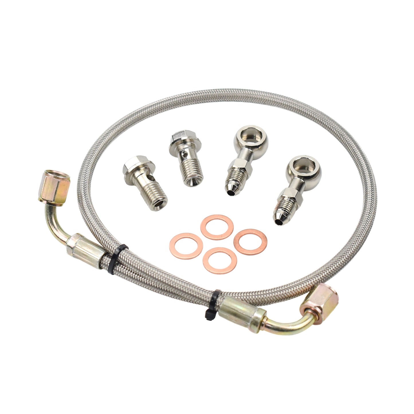 thumbnail image 2 of Mamba PTFE Turbo Oil Feed Line For Citroen DV6TED4 1.6 HDi – 9651785280 / GT1544V – UK Seller 2 of 6