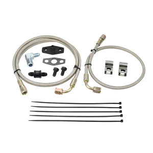 Turbo Oil Feed Line Kit 4G63T EVO 4~9 Garrett T3 T4 (Filter Location)