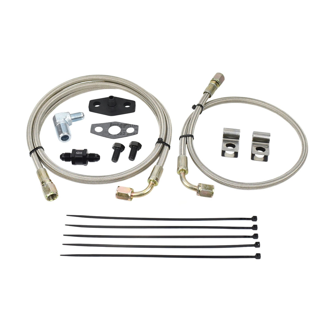 Turbo Oil Feed Line Kit 4G63T EVO 4~9 Garrett T3 T4 (Filter Location)