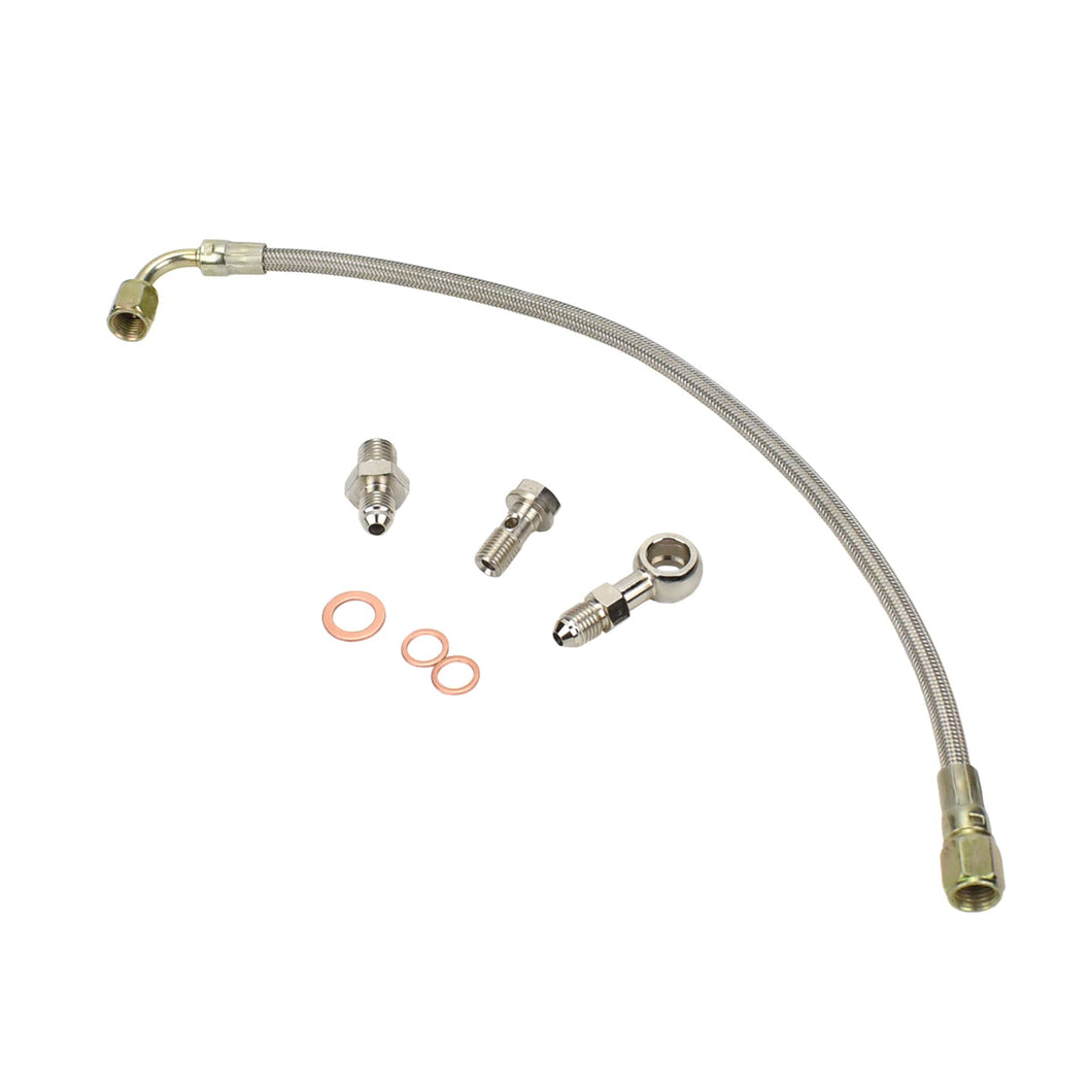 Turbo Oil Feed Line Kit 4G63T EVO 4~9 Holset HX30 HX35 (Head Location)