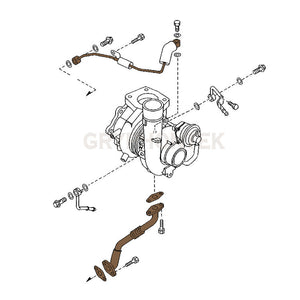 Turbo Oil Feed Return Line Kit Mazdaspeed MS3 MS6 CX-7 Axela 2.3L K0422