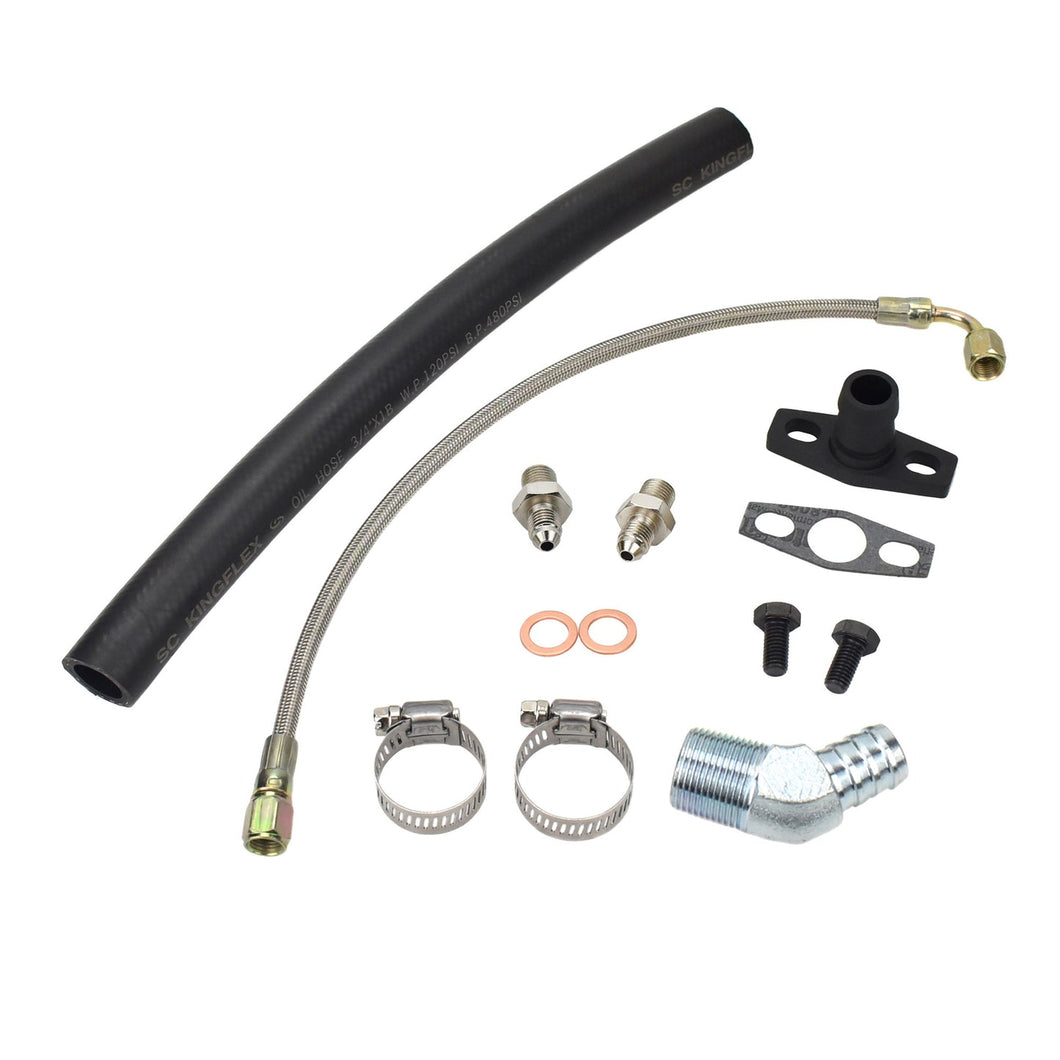Turbo Oil Feed Return Line Kit Nissan RB20 RB25 RB30 with BorgWarner EFR Series